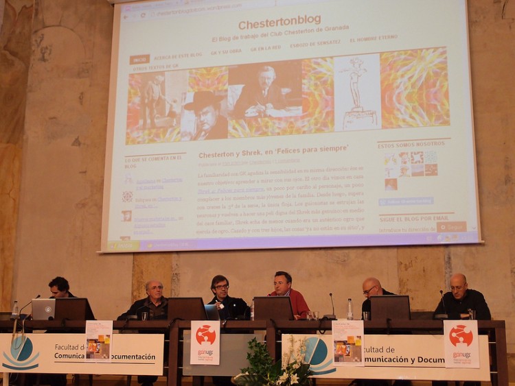 Juan Carlos presenta Chesterton Blog en las Jornadas de Ciencias Sociales y Humanidades Digitales de la UGR (diciembre 2013)