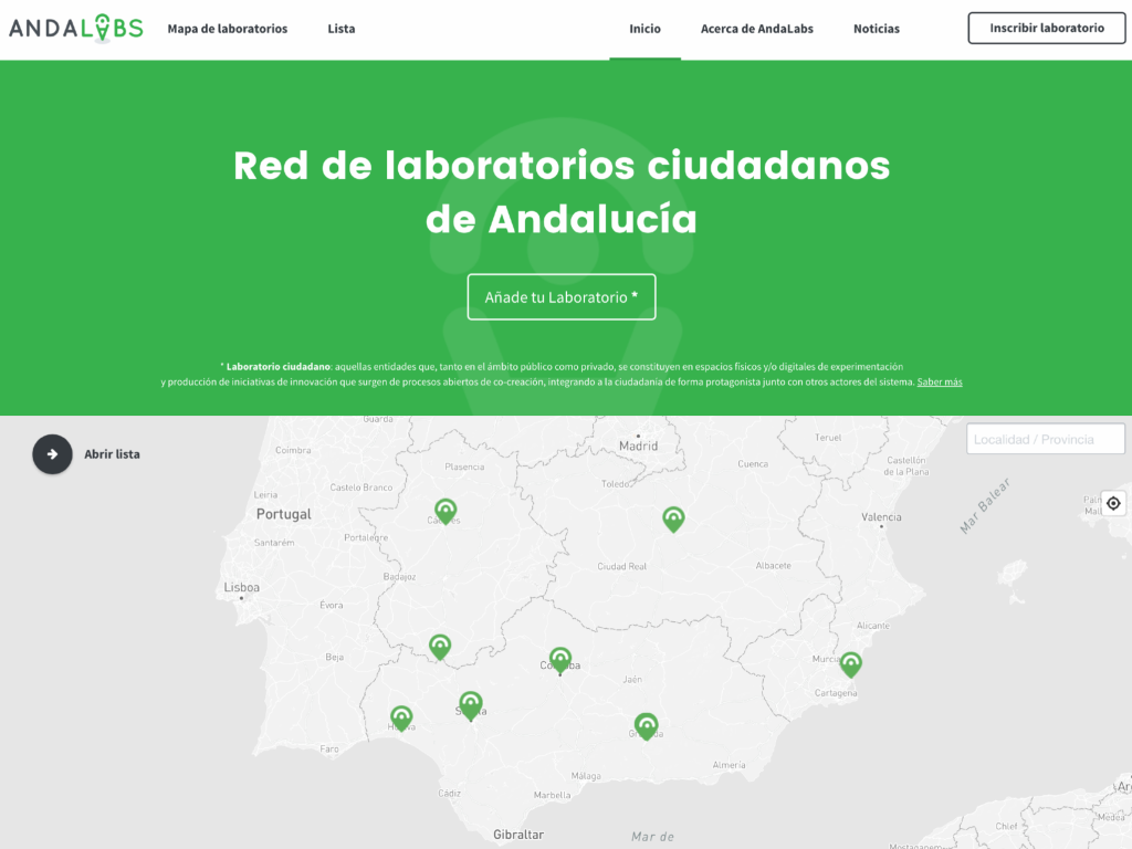 Andalabs - Red de Laboratorios Ciudadanos de Andalucía